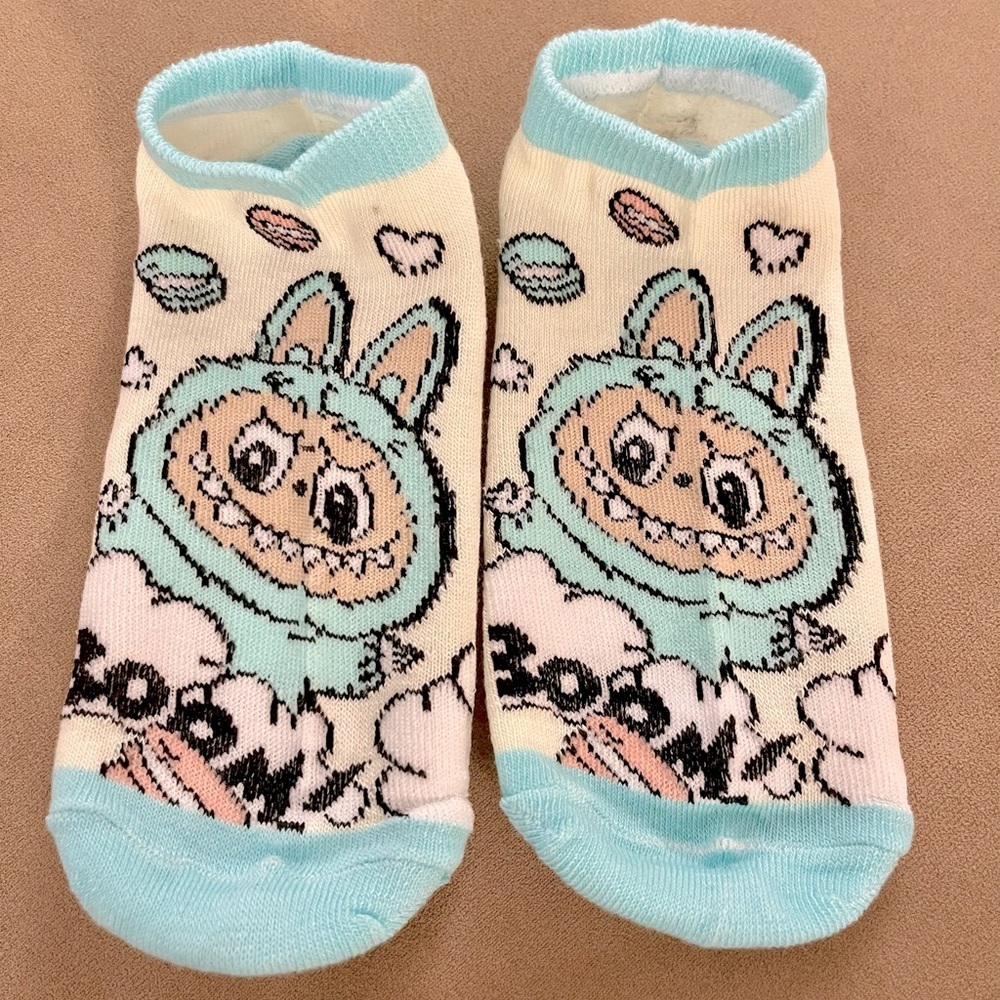 Labubu Socks and Charm Set - Light Blue - Picture 2 of 5